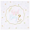 Image de 20 serviettes papier baby gender 33cm blanc - chalayer 000765500000099