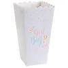 Image de 8 boites à pop-corn carton baby gender 6x8x17cm - chalayer 7658 0-99