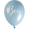 Image de 8 ballons latex baby shower boy ø23cm bleu - chalayer 7659 0-6