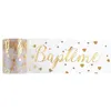 Image de ruban tulle polyester baptême c ur 8cmx10m or - chalayer 000767500000003