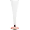 Image de 6 flûtes à champagne 12cl or rose chrome - chalayer 000803900000020