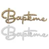 Image de 10 décorations baptême bois 6x2cm or blanc - chalayer 000801200000001