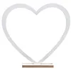 Image de décoration coeur mariage bois 39x4x37cm blanc - chalayer 000805200000001