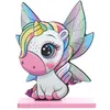 Image de déco bois licorne petite fée 15x4x20cm multicolore - générique 8455 0-99