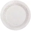 Image de 10 assiettes carton bulles or 22.5cm blanc - générique 000898300000001