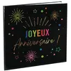 Image de livre d'or carton anniversaire multi 20p 24cm noir - générique 9030 0-11