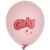 Image de 6 ballons latex poupée girly mode 30cm rose - générique 8784 0-99