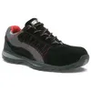 Image de Chaussure basse ZEPHIR S1P - S 24 BOSSI INDUSTRIE - Cuir croûte velours noir/toile grise - Taille 46 - 5122-46