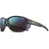 Image de Julbo, Unisexe, Lunettes de sport, Montebianco 2 - Reactiv Performance 2-4 (Noir mat et violet, Brown Blue Flash), Noir
