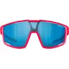 Image de Julbo, Unisexe, Lunettes de sport, Fury S (Rose Fluo, Rose fluo Jaune mat, Bleu, FUMÉE, Jaune-Bleu Flash), Bleu, Pink
