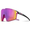 Image de Julbo, Unisexe, Lunettes de sport, Lunettes de sport Edge (Noir, Noir mat, Pink, Roses, Cherry, Marron, Pink, Roses), Rose, Noir, Pink