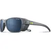 Image de Julbo, Unisexe, Lunettes de sport, Lunettes de soleil Camino M (Gris foncé, Gris foncé, Bleu), Bleu, Gris