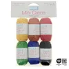 Image de Lot de 6 Mini Pelotes Câline 10g Trimits - Idéal pour l'Amigurumi et la Création de Petits Personnages(...) - 02 Multicolore basique