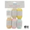Image de Lot de 6 Mini Pelotes Câline 10g Trimits - Idéal pour l'Amigurumi et la Création de Petits Personnages(...) - 01 multicolore Pastel
