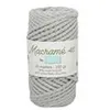 Image de Fil macramé tressé - Gris - 5mm X 40m - 90% coton naturel recyclé