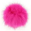 Image de Pompons fausse fourrure - 10cm de diamètre - Unic(...) - 112 Rose