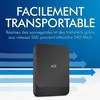 Image de LaCie Portable SSD STKS500400 - SSD - 500 Go - externe (portable) - USB (USB-C connecteur) - lune argentée - avec Seagate Rescue Data Recovery