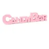 Image de déco table candy bar rose 27 cm - hobi dec825ro