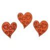 Image de 20 confettis bois coeur gravé 2cm - DEK0048ROU