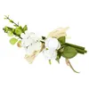 Image de fagot bois rose blanche feuillage 18cm - FMA3027B