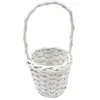 Image de panier rond saule 22x10cm blanc - hobi van722b