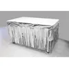 Image de jupe de table métallisé 74cmx4.20cm argent - hobi gui084ar