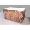 Image de jupe de table métallisé 74cmx4.20cm or rose - hobi gui084rog