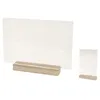 Image de plaque transparente sur socle bois 19x12cm - hobi dek0982