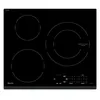 Image de Sauter SPI4362B - Table de cuisson à induction - 3 plaques de cuisson - Niche - largeur : 56 cm - profondeur : 49 cm - avec garniture avant en acier inoxydable - noir