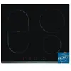 Image de Brandt BPI6427B - Table de cuisson à induction - 4 plaques de cuisson - Niche - largeur : 56 cm - profondeur : 49 cm - avec garniture avant en acier inoxydable - noir