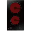 Image de Brandt BPV6210B - Vitrocéramique - 2 plaques de cuisson - Niche - largeur : 26.8 cm - profondeur : 49 cm - noir