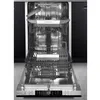 Image de Lave vaisselle encastrable 45 cm - Bandeau inox - 10 couverts - Classe C - 44 dB(A) (classe C) - 8,5 L/cycle - Moteur standard - Type d''electronique : Digits - Depart differe 24 H - 8 prog. -