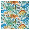 Image de Tissu coton Dashwood Jurassic dinosaures sur fond blanc vendu au mètre(...) -
