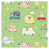 Image de Tissu coton Dashwood Summer Fun véhicules vendu au mètre(...) - 0009 Vert