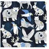 Image de Tissu coton Dashwood metallic animaux d'hivers vendu au mètre(...) - arcticnoir