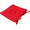 Image de Enjoy Home - Galette de chaise uni effet Bachette - 40 x 40 cm - Rouge