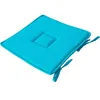 Image de Enjoy Home - Galette de chaise uni effet Bachette - 40 x 40 cm - Turquoise