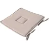 Image de Enjoy Home - Galette de chaise uni effet Bachette - 40 x 40 cm - Taupe - PANAMA