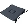 Image de Enjoy Home - Galette de chaise uni effet Bachette - 40 x 40 cm - Gris Foncé