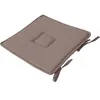 Image de Enjoy Home - Galette de chaise uni effet Bachette - 40 x 40 cm - Marron