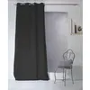 Image de Enjoy Home - Rideau uni effet bachette - 135 x 240 cm - Noir