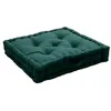 Image de Coussin de sol garni - 50 x 50 cm - 100 % coton Vert foncé