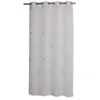 Image de Enjoy Home - Voilage Solden en étamine avec des coeurs brodés - Longueur 240 cm x Largeur 140 cm - Blanc et Beige - Solden