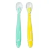 Image de Badabulle Lot de 2 Cuillères en silicone - Ultra-flexibles, Ergonomiques, Sans BPA, 4m+