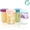 Image de Babymoov, Récipients à nourriture pour bébés, Lot de 4 Babybols en verre