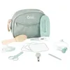 Image de Trousse de Soin Bébé - Dès la naissance - En Tissu Recyclé Certifié GRS - 10 Accessoires - Matcha