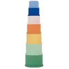 Image de Lot de 7 Tasses empilables numérotées - Jouets de bain en silicone souple