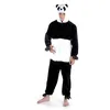 Image de déguisement adulte panda 180 cm - taille unique - noir - chaks c1070180
