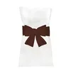 Image de 6 Noeuds Housse De Chaise-Chocolat