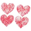 Image de sachet 100 coeurs romance - rouge - chaks 0214-02